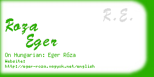 roza eger business card